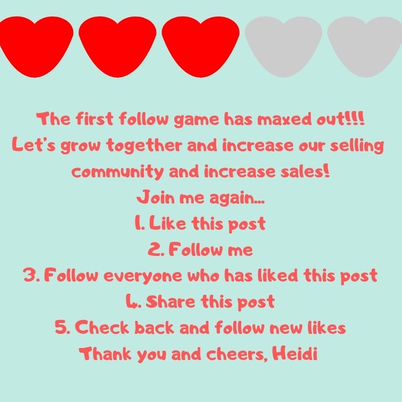 Follow Game #2! Keep Sharing! Thank you! ❤️ - Picture 2 of 2